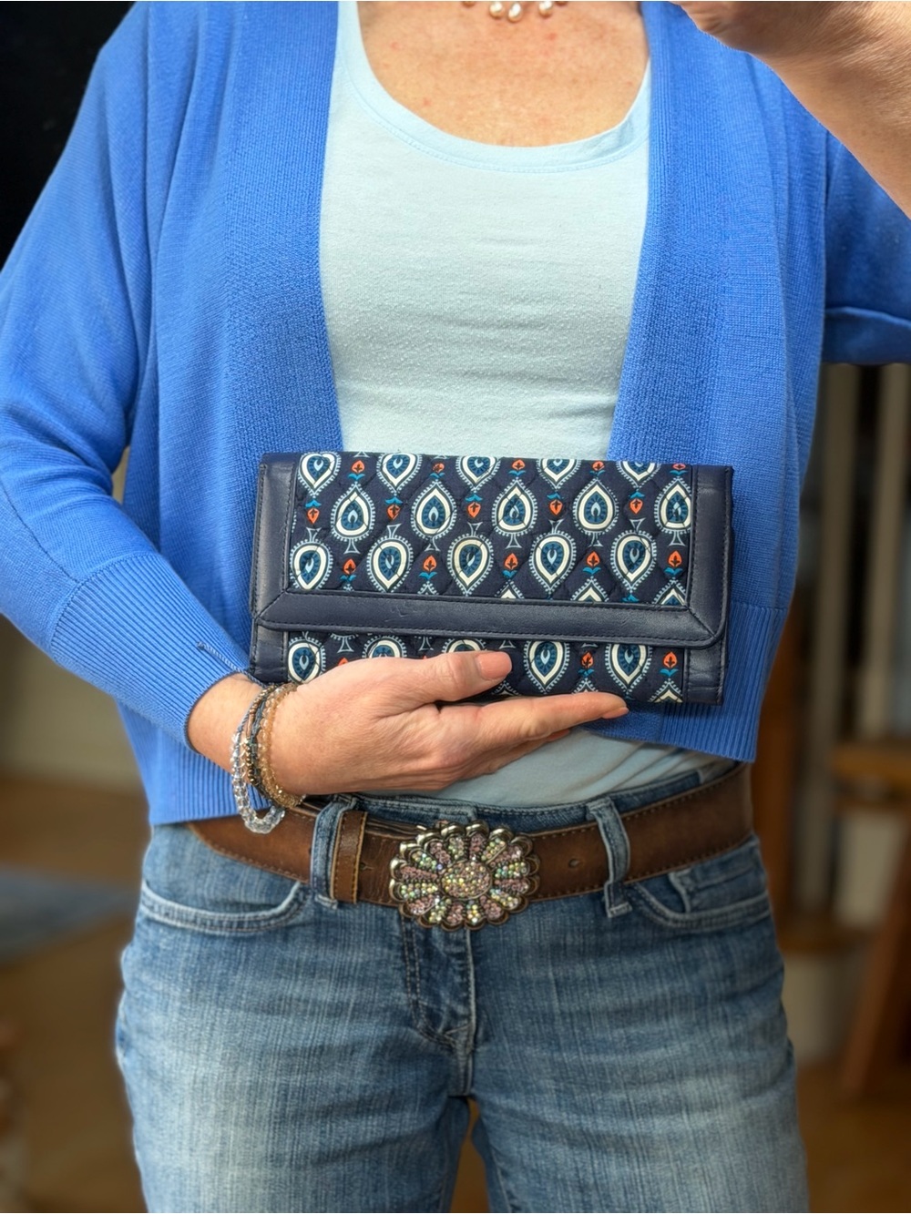 Vera Bradley Boho 2010’s Retired HTF Marrakesh Motifs Wallet VGUC